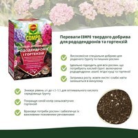 Удобрение твердое Compo для рододендронов и гортензий 1 кг 1795